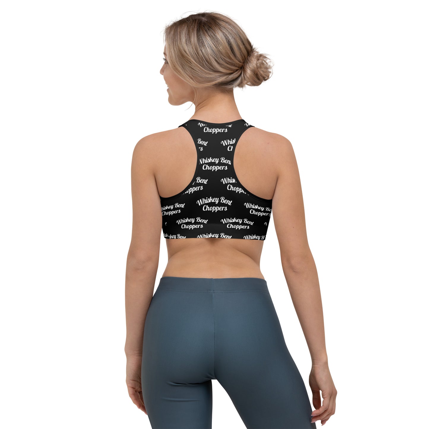 Pattern Print Sports Bra