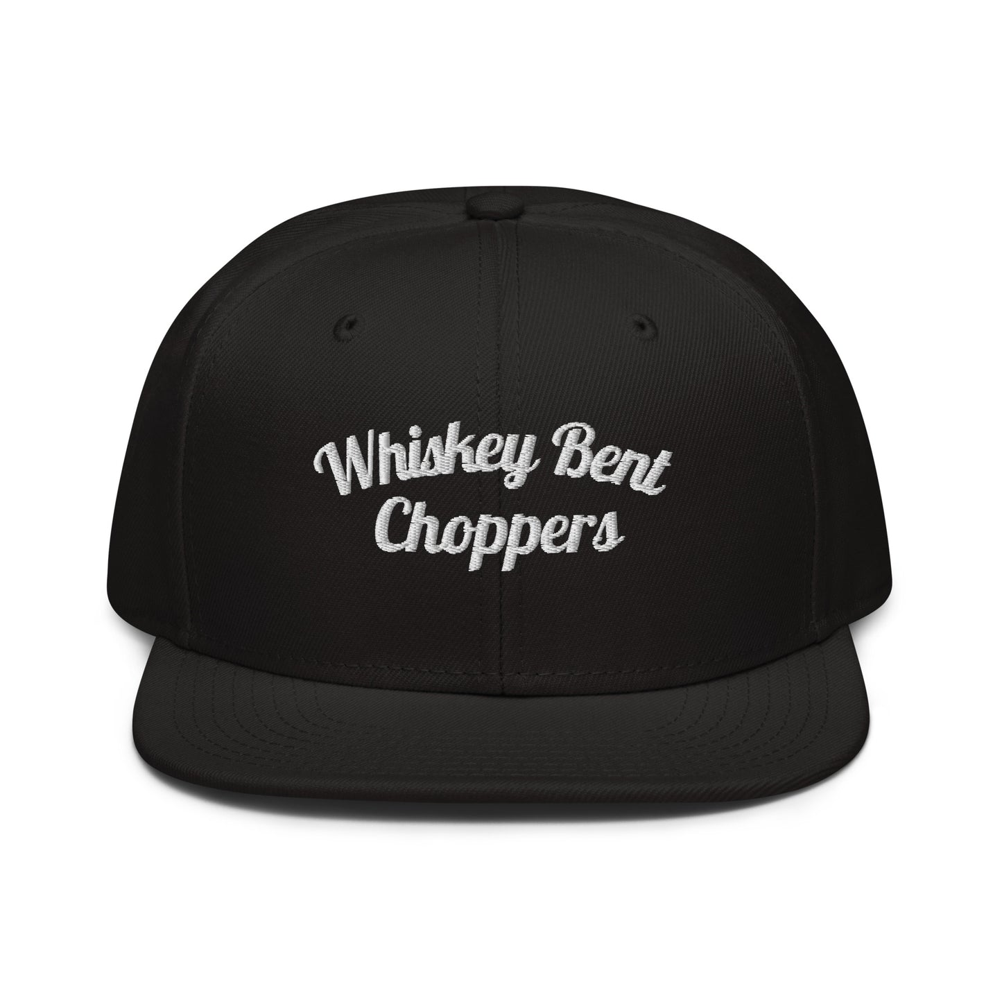 Embroidered Flat Bill Snapback Hat