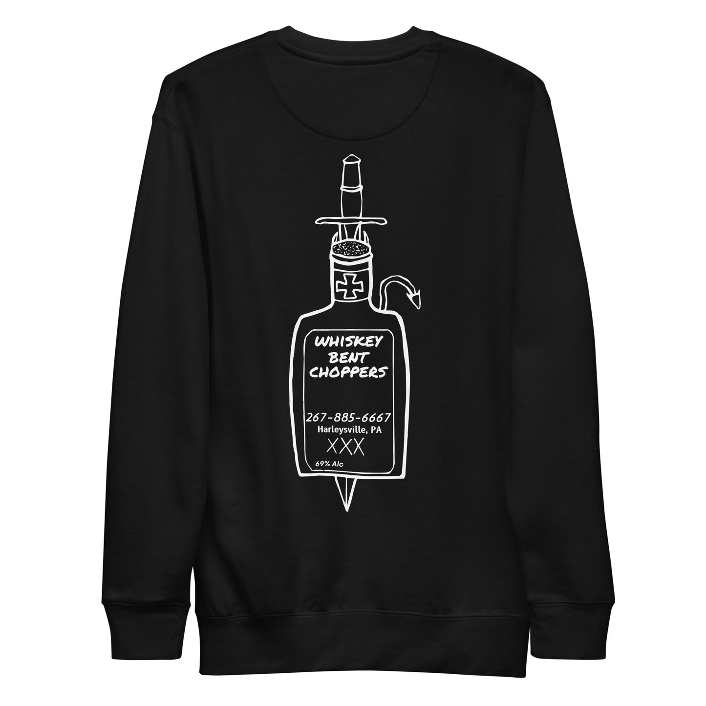 Two Sided Crew Neck Sweatshirt